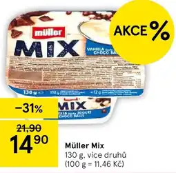 Tesco Müller Mix nabídka