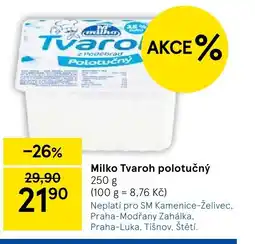 Tesco Milko Tvaroh polotučný nabídka