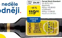 Tesco Fernet Stock Standard nabídka