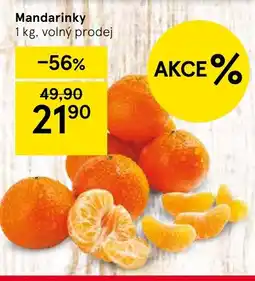 Tesco Mandarinky nabídka