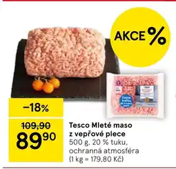 Tesco Tesco Mleté maso z vepřové plece nabídka
