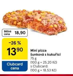 Tesco Mini pizza šunková s kukuřicí nabídka
