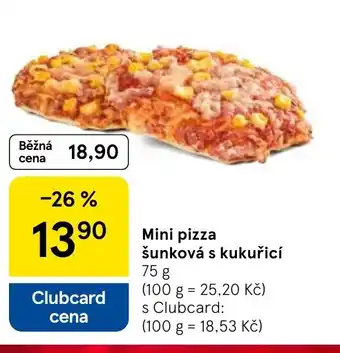 Mini pizza šunková s kukuřicí