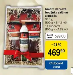 Tesco Kmotr Dárková bedýnka salámů a klobás nabídka