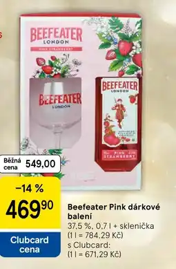 Tesco Beefeater Pink dárkové balení nabídka