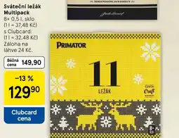Tesco Sváteční ležák Multipack nabídka