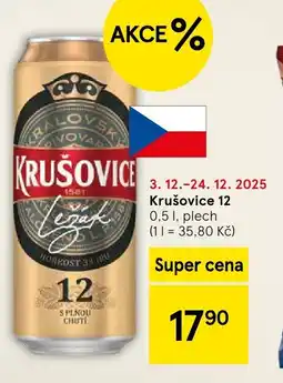 Tesco Krušovice 12 nabídka