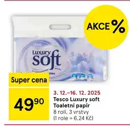 Tesco Tesco Luxury soft Toaletní papír nabídka