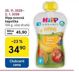 Tesco Hipp ovocná kapsička nabídka