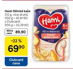 Tesco Hami Dětská kaše nabídka