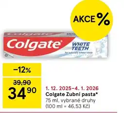Tesco Colgate Zubní pasta nabídka