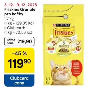 Tesco Friskies Granule pro kočky nabídka