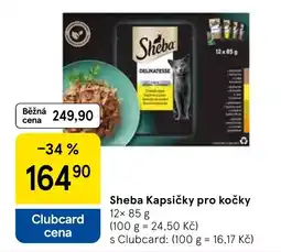 Tesco Sheba Kapsičky pro kočky nabídka