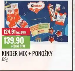 Ratio Kinder mix + ponožky nabídka