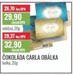 Ratio Čokoláda Carla obálka nabídka