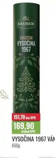 Ratio Vysočina 1967 vánoční nabídka