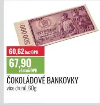 Ratio Čokoládové bankovky nabídka