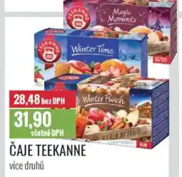 Ratio Čaje Teekanne nabídka