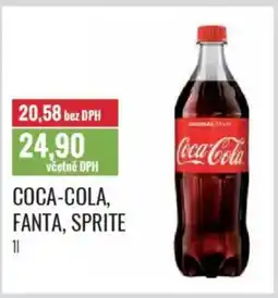 Ratio COCA-COLA, FANTA, SPRITE nabídka