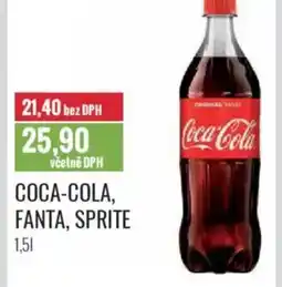 Ratio COCA-COLA, FANTA, SPRITE nabídka