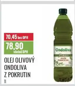 Ratio Olej olivový Ondoliva z pokrutin nabídka