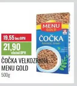 Ratio Čočka velkozrnna Menu gold nabídka