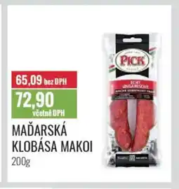 Ratio PICK Maďarská klobása makoi nabídka