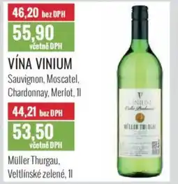 Ratio Vína Vinium nabídka