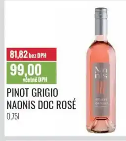 Ratio Pinot grigio Naonis DOC rosé nabídka