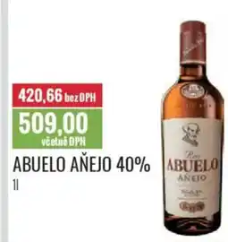 Ratio Abuelo añejo 40% nabídka
