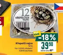 Billa Křepelčí vejce 12 ks nabídka