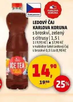 Penny Market LEDOVÝ ČAJ KARLOVA KORUNA, 1,5 l nabídka