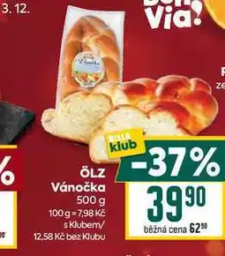 Billa ÖLZ Vánočka 500 g nabídka