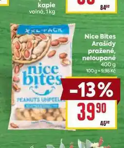 Billa Nice Bites Arašídy pražené, neloupané 400 g nabídka