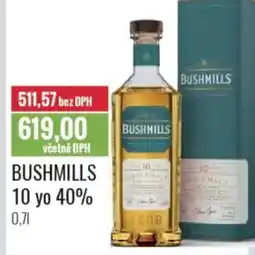 Ratio Bushmills 10 yo 40% nabídka