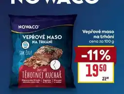 Billa Vepřové maso na trhání cena za 100g nabídka