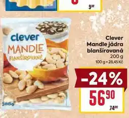Billa Clever Mandle jádra blanšírovaná 200 g nabídka