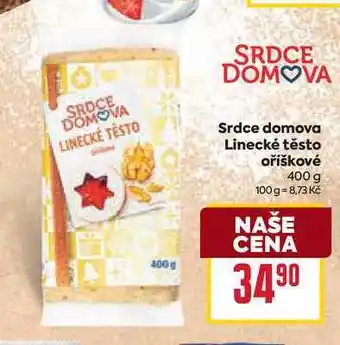Billa Srdce domova Linecké těsto oříškové 400 g nabídka