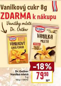 Billa Dr. Oetker Vanilka mletá 5g nabídka