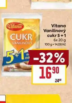 Billa Vitana Vanilinový cukr 5+1 6x 20 g nabídka