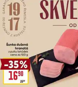 Billa Šunka dušená hranatá z pultu lahůdek cena za 100g nabídka