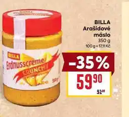 Billa BILLA Arašídové máslo 350 g nabídka