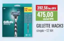Ratio Gillette mach3 strojek + 12 NH nabídka
