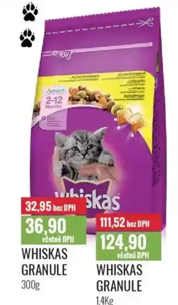 Ratio Whiskas Granule nabídka