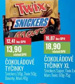 Ratio Čokoládové tyčinky nabídka