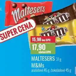 Ratio Maltesers M&Ms nabídka