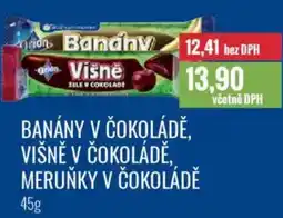 Ratio Banány v čokoládě, višně v čokoládě, meruňky v čokoládě nabídka