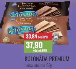 Ratio Opavia Kolonáda premium hořka, mléčná nabídka