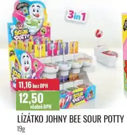 Ratio Lízátko johny bee sour potty nabídka