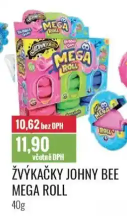 Ratio Žvýkačky johny bee mega roll nabídka